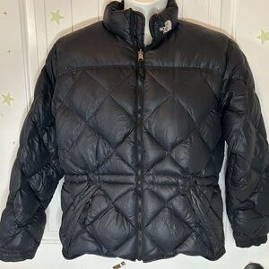 Women’s North Face Black Warm Winter Down Puffer Jacket Sz Lg